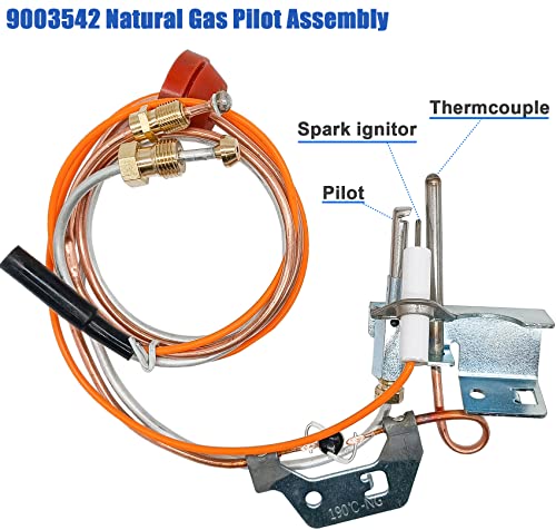 Lamudo 9003542 Natural Gas Water Heater Pilot Assembly Replacement