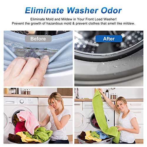 Front Load Washer Door Prop Black (Draduo) - Adjustable Magnetic Vent for Laundry