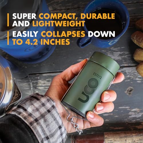 Forest UCO Candle Lantern Pack with 4 Candles & Storage Bag – Collapsible Camping & Emergency Light