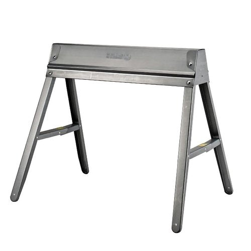 PRO SOURCE Folding Steel Sawhorse: Sturdy Space Saving Design, One Saw Horse, 1000 Pound Capacity, 29" High x 31" Long