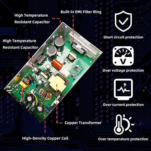 600W 12V DC Power Supply Converter 110V AC to 12V Transformer for RV, LED, Pump