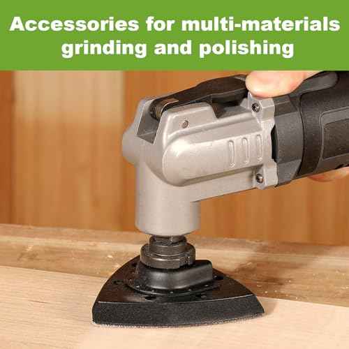 Oscillating Tool Sanding Pad for Multitool Oscillating Saw, WENESTR 1-Piece 3-1/8 in Triangle Sanding Pad for Surface Sanding, Mechanical Maintenance Cleaning, Polishing, Deburrin¡¦