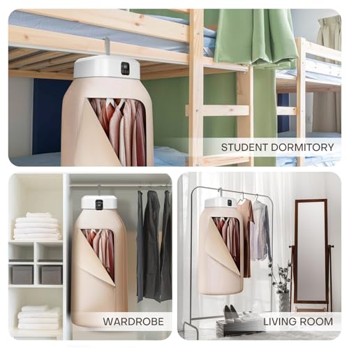 Rolitwils Portable Clothes Dryer - Standard Model Compact Foldable Electric Travel & Home Drying Machine with Remote