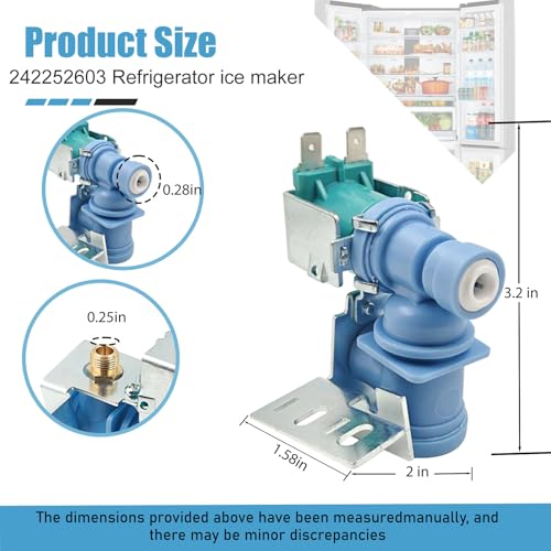 242252603 Refrigerator Ice Maker Water Inlet Valve for Frigidaire
