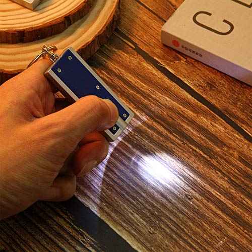 Mudder 12 Pcs Mini LED Keychains Light Torch Flashlight Key Ring Portable Key Chain Flash Light for Camping Outdoor Gift(Bright)