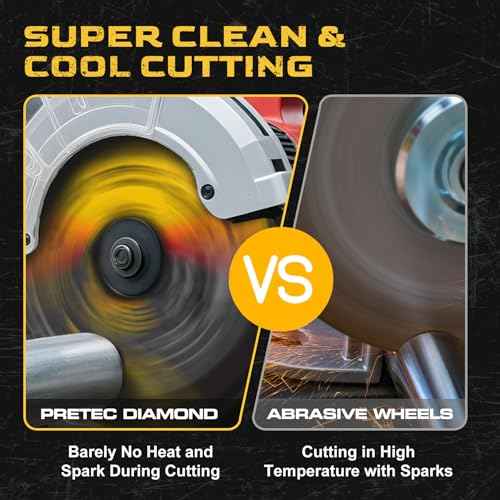 14BLADEST Blade for Cutting Mild Steel with 1" Arbor, for Circular and Chop Saws, No Heat, No Burrs & Virtually No Sparks, Carbide-Tipped TCT Blade for Cold Metal Cutting,14-Inch x 72-Tooth