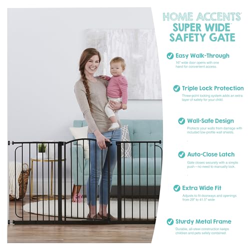 Regalo Safety Baby Gate 30.5-58 Inch Extra Wide Child & Pet Gate