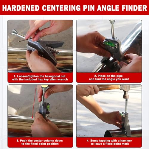 Pipe Center Finder, Stainless Steel Safety Marker Centering Tool