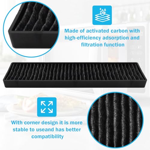 5230W1A003A Microwave Charcoal Filter Replacement for LG/Kenmore (Black, 1pc)