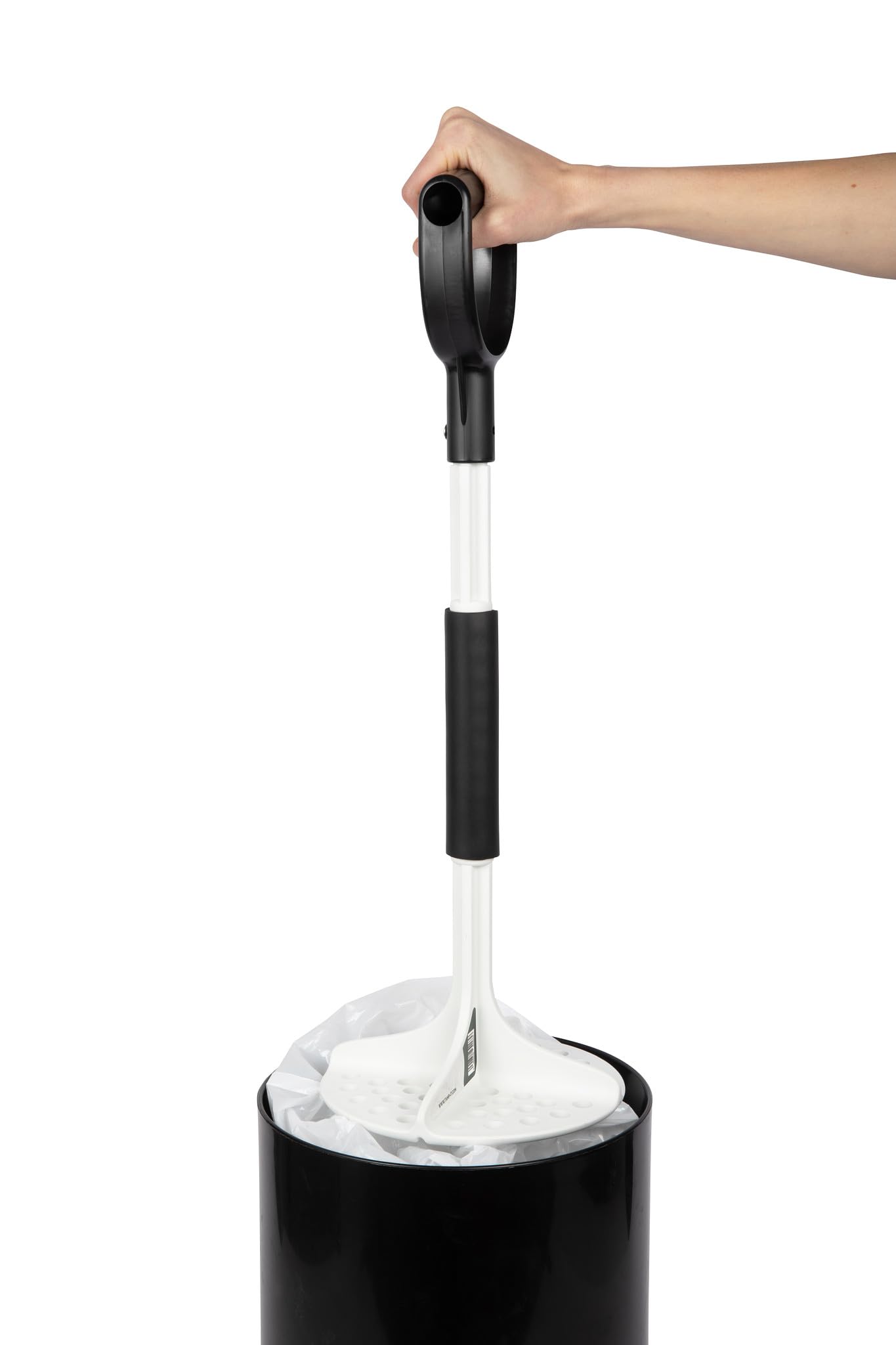 TAMP-IT Next Gen Manual Trash Compactor Frees Up Space in Bins, Receptacles, Dumpsters Reduce Trips to Dispose Trash Cost Effective (22" x 7.5") D-Handle