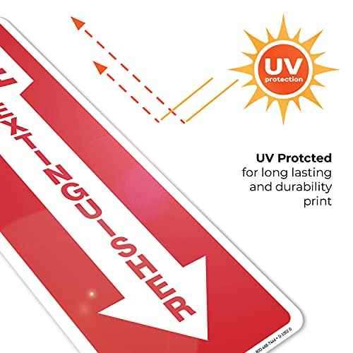 Fire Extinguisher Decal Self Adhesive Sticker 4x12" 4 Mil Vinyl SignIndoor & Outdoor Use UV Protected & Waterproof Sleek (3 Pack)