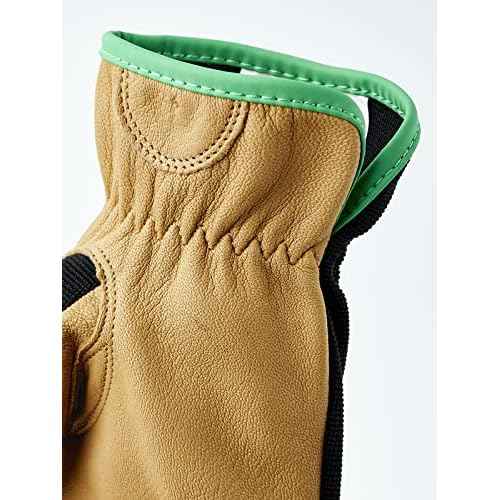 Hestra Job Kobolt Leather Gloves for Landscaping, Construction, Woodworking, and General Multi-Use Protection