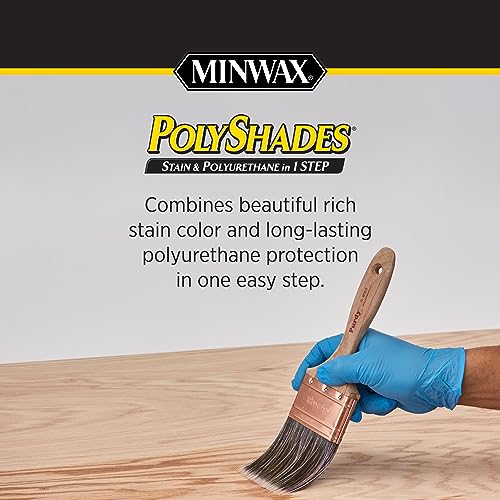 Minwax PolyShades Satin Antique Walnut Wood Stain & Polyurethane, 0.25 Quart