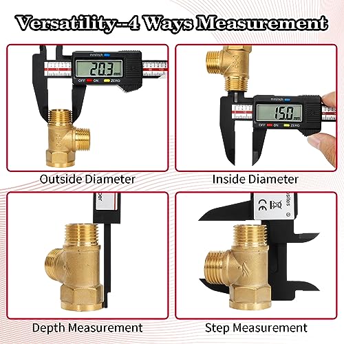 Esydon 6-Inch Digital Caliper with LCD Screen, Auto-Off, Precision Measurement for DIY & Household