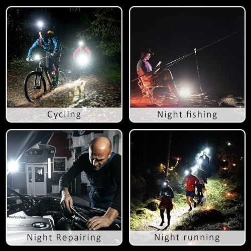 MAKDAK Black Rechargeable Keychain Flashlight 2Pack - 800 Lumens, Magnet & Bottle Opener