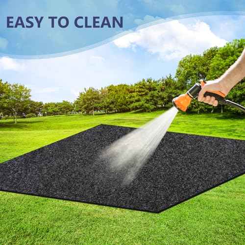 6 x 4 FT Outdoor Storage Shed Floor Mat Waterproof Garden Shed Flooring Mat Washable Carport Furniture Dustproof Anti-Slip Pad for Protect Shed Flooring from Wear - Tool Shed Not Include