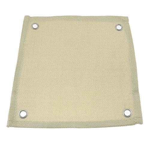 ZYAMY Hands-Free Heat Shield Welding Pad High Temp Heat Resistant Cloth Fiberglass Blanket Protective Fire Resistant Mat 12''x12''