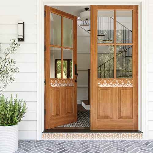 12 PCS Retro Border Stencils for Painting Plastic Reusable Stencils for Crafts Wood Furniture Wall Table Chair Cabinet Canvas Floor and Other DIY Crafts