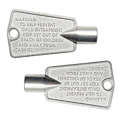 Seentech 216702900 Metal Freezer Door Keys – Pack 2, Replaces AP4301346, AP4071414, PS2061565, 06599905