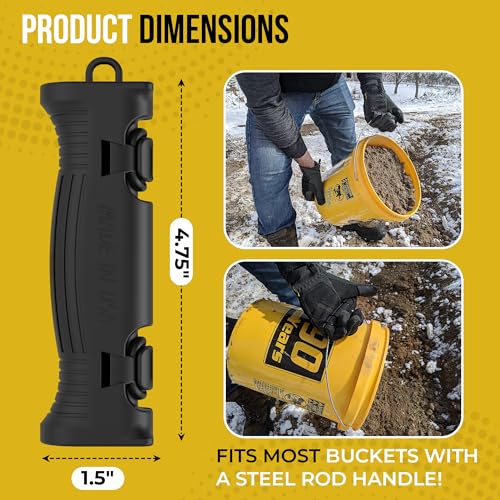 HandTec Bucket Handle Grip - Replacement Rubber Handle (1 Pack) TEC Products
