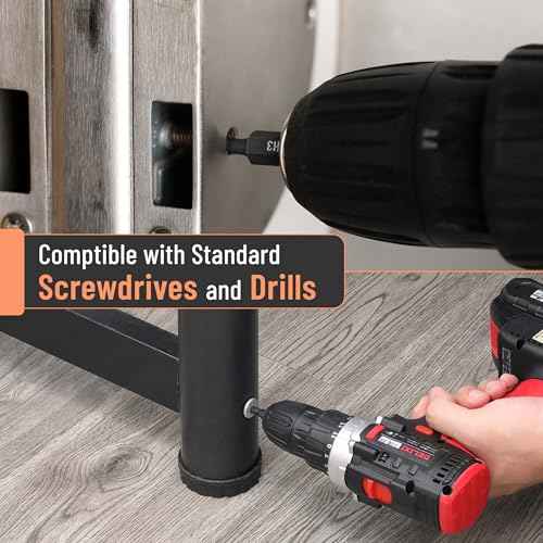 Bates Hex Head Allen Wrench Drill Bit Set, 25 Pcs, S2 Steel, Magnetic, 1/4 Hex Shank, Key Set