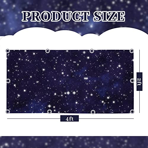 Hortsun Starry Sky Fluorescent Light Covers 4 Pack 4x2 Feet Ceiling Light Diffusers