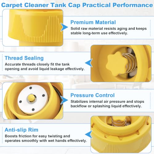 1606410 Bissell Clean Water Tank Cap Replacement - Fits ProHeat 2X & More