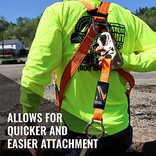 Malta Dynamics 18¡± D-Ring Extender with Snap Hook for Fall Protection and Roofing, OSHA/ANSI Compliant