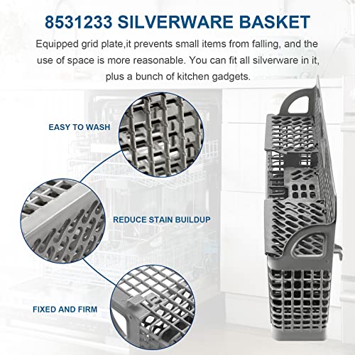 Kitchenaid Dishwasher Silverware Basket 8531233 / WP8562043 Replacement