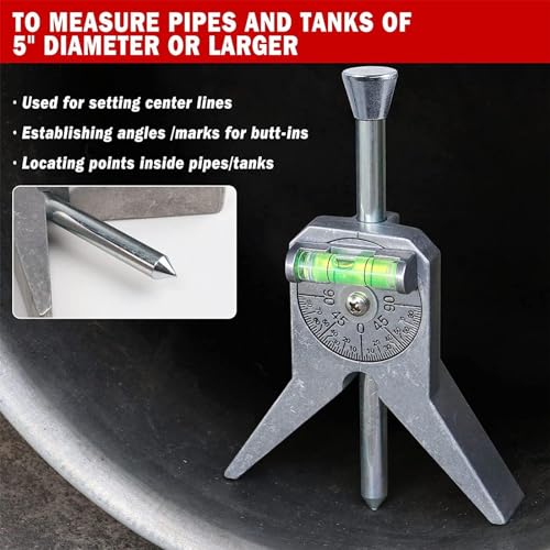 Pipe Center Finder, Stainless Steel Safety Marker Centering Tool
