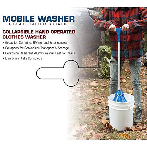 Portable Clothes Washer - Lightweight 5-Gallon Mobile Laundry Agitator