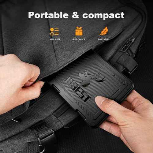 JOREST 40Pcs Small Precision Screwdriver Set with Torx Triwing Phillips, Mini Repair Tool Kit for Macbook, Computer, Laptop, PC, iPhone, PS5, Xbox, Switch, Glasses, Watch, Ring Doorbell, Electronics