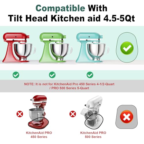 Food-Grade Pine Wood Mixer Slider for KitchenAid Tilt-Head 4.5-5 Qt Brown
