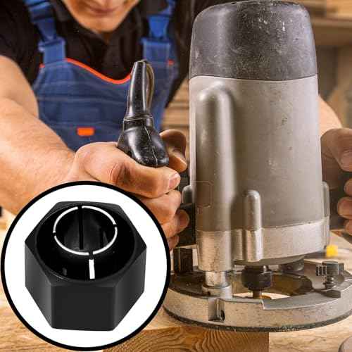 2 Pcs Router Collet Kit Replacement Compatible with Dewalt Dw621 Dw616 Dw618 Dw622 Dw626 and 1613, 1617, 1618 Series Routers (1/2 Inch)