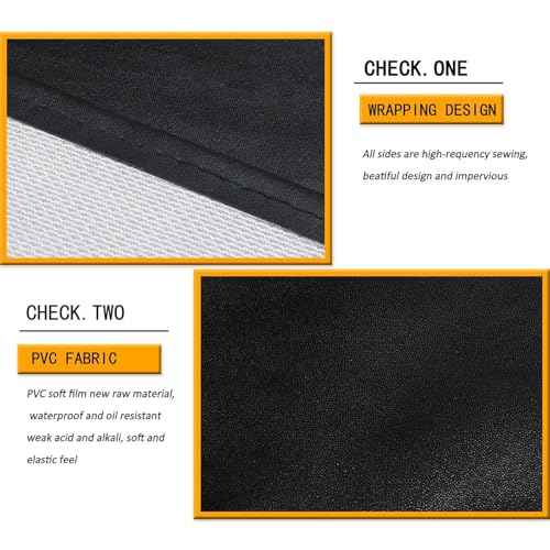 Homsolver Heavy Duty Vinyl Waterproof Apron for Unisex Adult, Ultra Lightweight, Chemical Resistant Industrial Work Apron