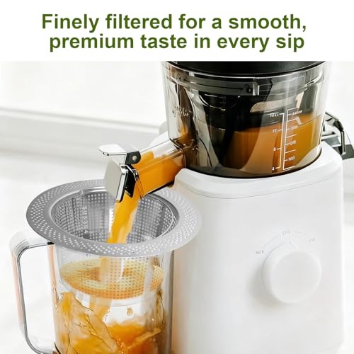 Moruiero 2Pack Pulp Strainer for Nama J2 Cold Press Juicer - 5.5" & 4.2" 304 Stainless Steel