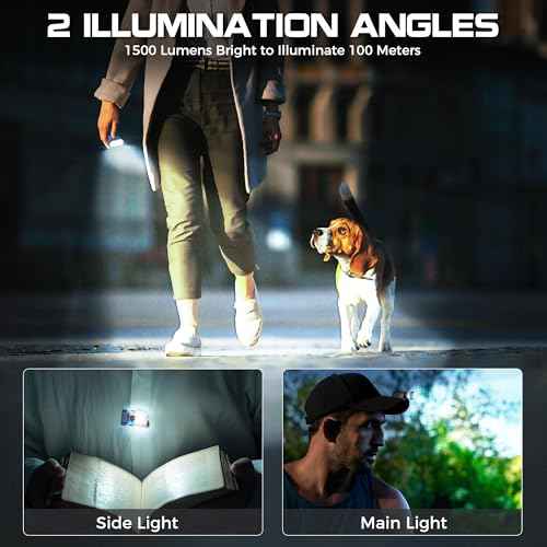 Rechargeable EDC Clip Flashlight, 10 Lighting Modes 2 Illumination Angles, USB C Charging Mini Flashlight Magnetic for Home, Christmas Gift, Walk, Emergency, Night Working, 4 Pack, Orange