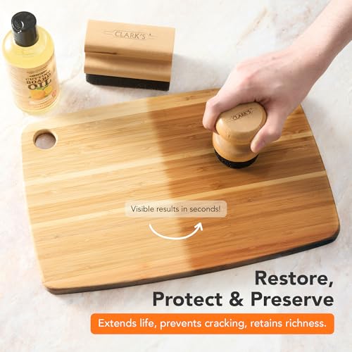 Clark's Orange & Lemon Scent Cutting Board Oil 12 oz Food Grade Mineral Oil