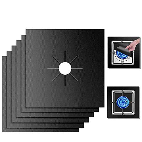 FLSEPAMB 10-Pack Stove Burner Covers - Heat-Resistant, Non-Stick, Reusable Gas Range Protectors