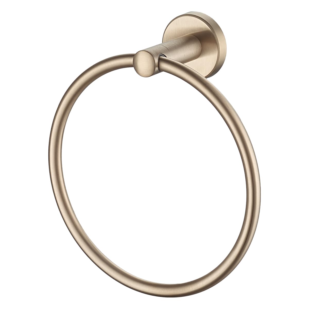 JQK Towel Ring Champagne Bronze, 304 Stainless Steel Hand Towel Holder for Bathroom Wall Mount, TR130-CB