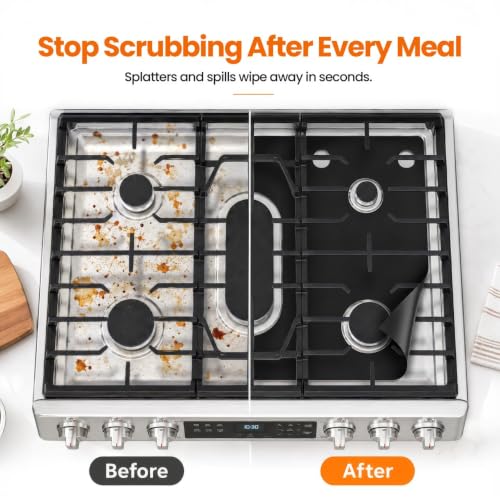 Samsung 26 x 16.9 Inch Teflon Stove Top Burner Cover for NX58M6630SG / NX58M6630SS / NX58R6631SG