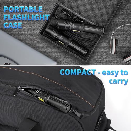 Rechargeable Flashlights High Lumens, 99000 LM Super Bright Flashlight with 7 Modes, Adjustable Powerful Flash Light with COB Light, Waterproof Handheld Flashlight for Home Camping Hunting