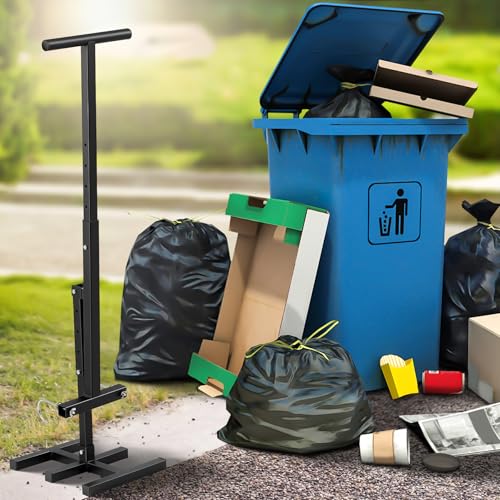 Manual Garbage Bin Compactador 120L-360L Steel Trash Compactor with Adjustable Handle