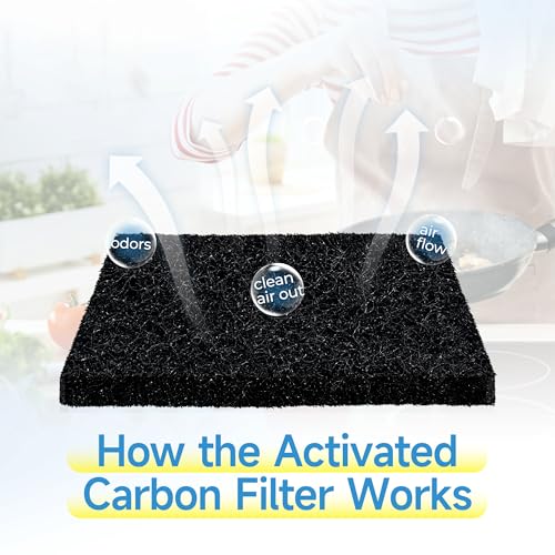 Activated Charcoal Odor Filter Refills for EKO Trash Cans – 20 Pack, 3.15" Round