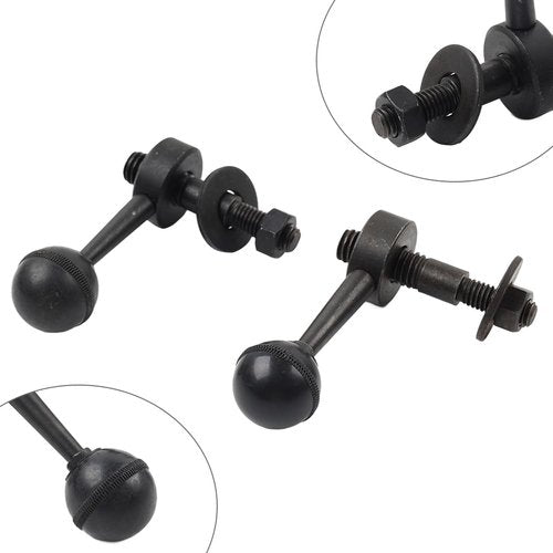GZYF 2pcs Motor Lock Handle CNC Milling Machine for Bridgeport Mill Parts Iron Black