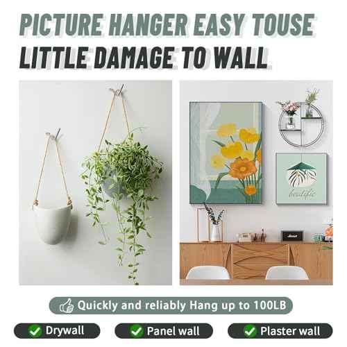 30pcs Super Hook Picture Hangers and Office Pack, Drywall Hooks for Hanging Pictures, Wall Hooks, Picture Hangers, Picture Hanging Kit£¬Hang Art, Clock, Shelves, Mirrors