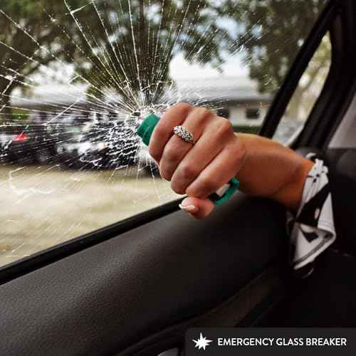 Guard Dog Security Pepper Spray Self Defense Window Breaker Escape Tool, Car Safety Tool, Police Strength Protection, 16 Feet Range, Pepper Spray Keychain for Women and Men