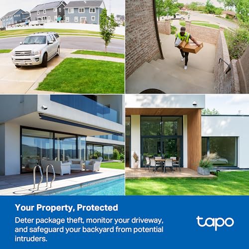 Tapo 1080p Outdoor Wireless Security Camera 1-Pack White with 180-Day Battery