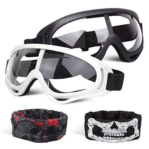 POKONBOY Protective Goggles/Safety Glasses/Motorcycle Eyewear Compatible with Nerf Guns for Kids Teens Game Battle Outdoor