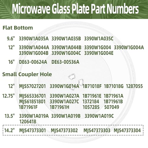 Gemroom 14.2 inch LG Microwave Turntable Plate - 14.2" Glass Replacement Part